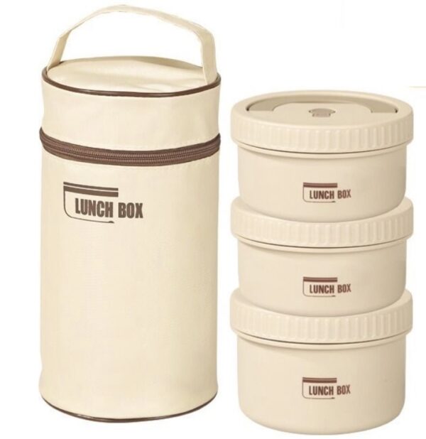 3-poziomowy Lunch Box z Torbą Termiczną