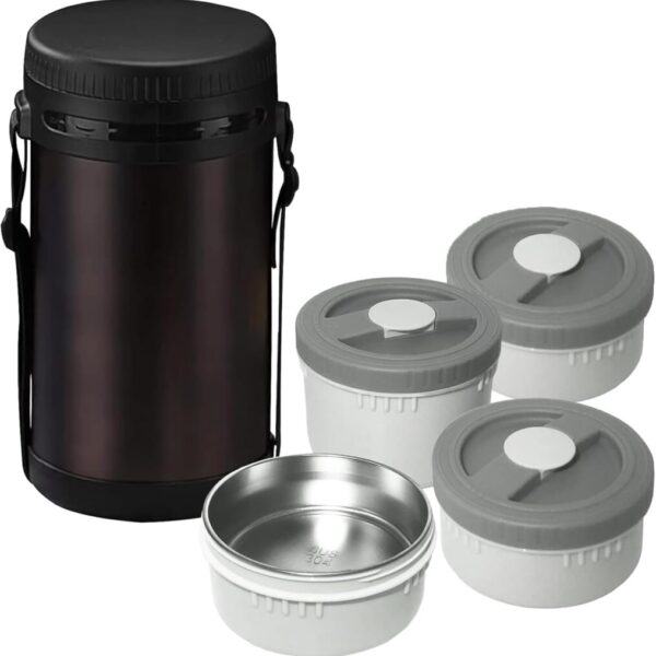 Lunch Box Wielowarstwowy ze Stali Nierdzewnej 316