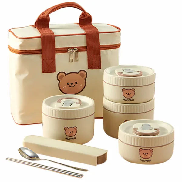 Lunchbox termiczny dla dzieci – szczelny zestaw Witaj Pando